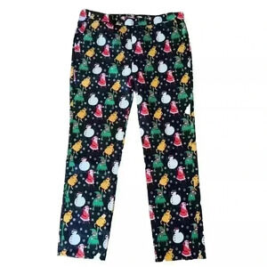 U LOOK UGLY TODAY Christmas Santa Clause & Snowman Pants Men’s Size XL